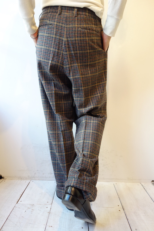 NEAT』”WIDE PANTS” (Wool Gun Club Check) 《UNREAL REAL CLOTHES