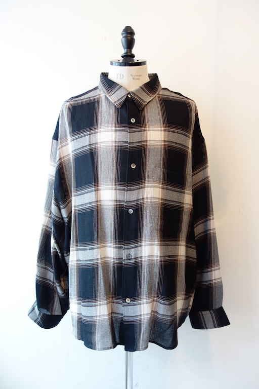 Graphpaper』”Check Regular Collar Big Sleeve Shirt” ｜ 福岡市今泉 