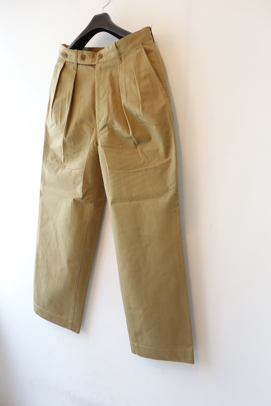 ULTERIOR』”BIZEN No.1 TWILL TUCKED MILITARY PANTS” ｜ 福岡市今泉の 