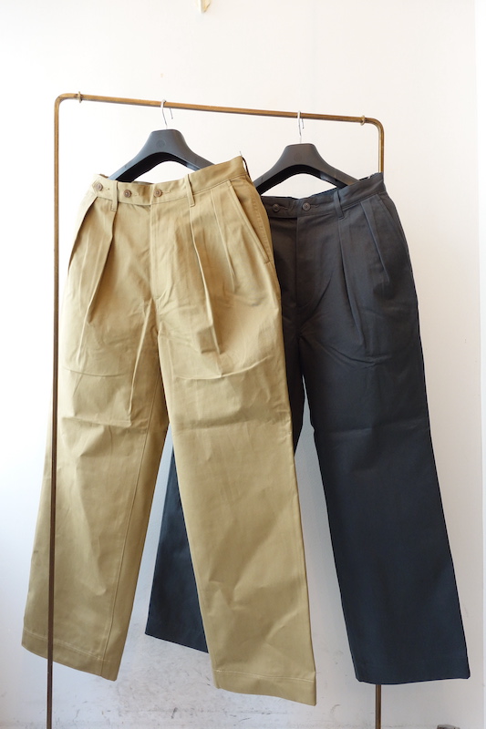 ULTERIOR』”BIZEN No.1 TWILL TUCKED MILITARY PANTS” ｜ 福岡市今泉の 