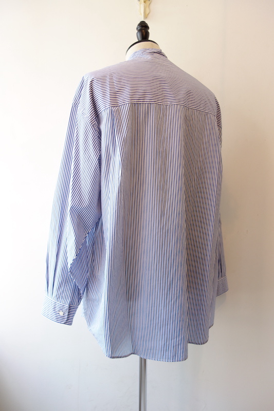 Graphpaper』”Broad Stripe L/S Oversized Band Collar Shirt” ｜ 福岡